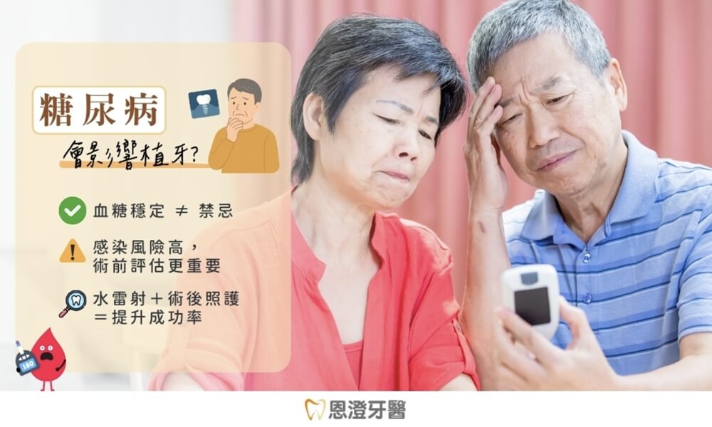 糖尿病患者植牙風險高？如何評估與控制增加植牙成功率